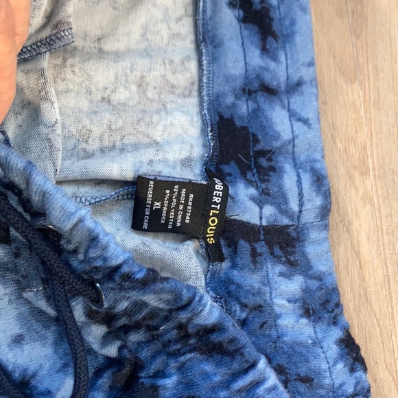 Robert Louis top & pant 2 pc set tie dye print size XL - Picture 12 of 17